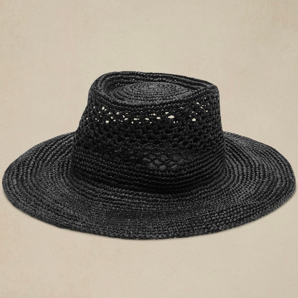 Banana republic crochet wide brim hat
