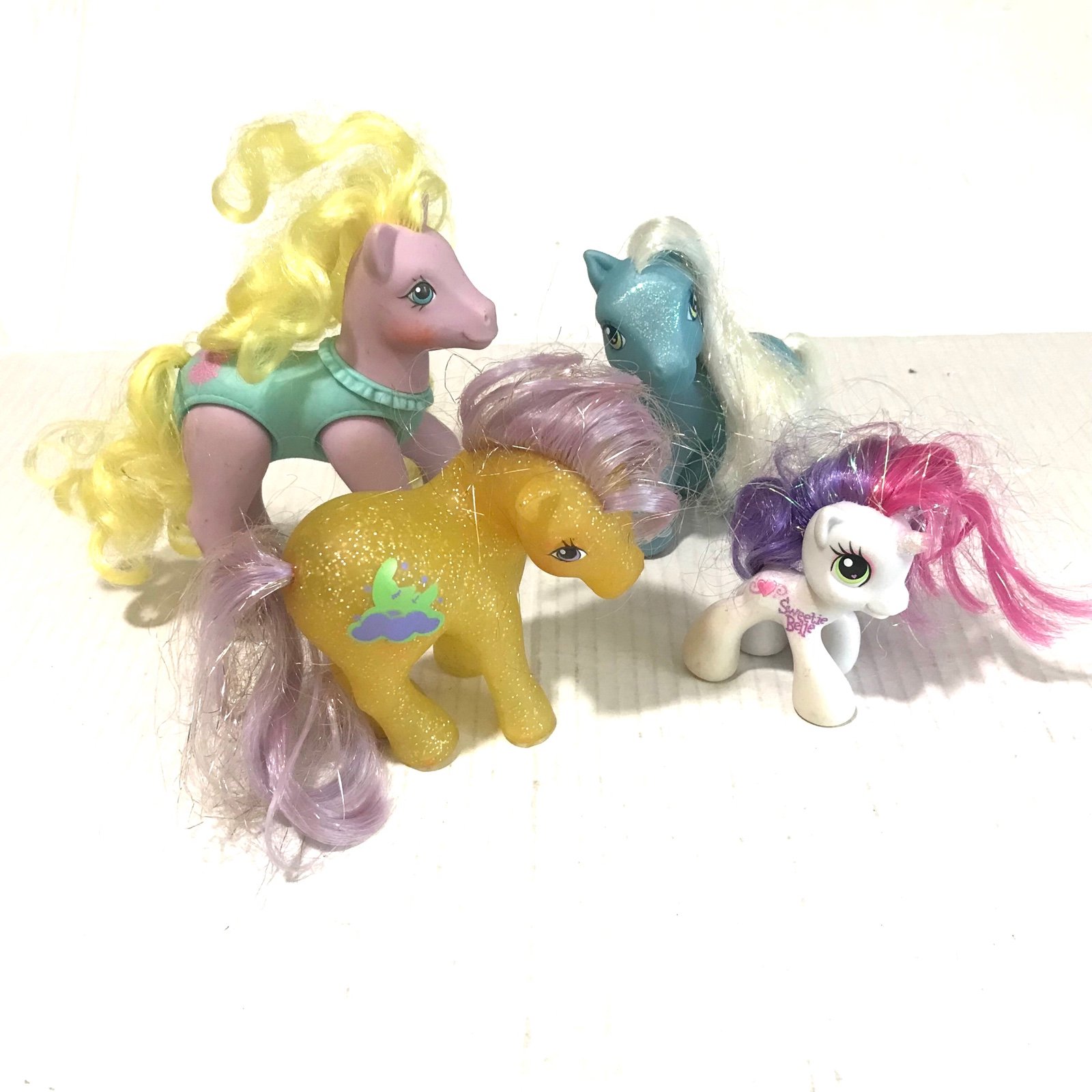 VTG-4 My Little Pony Lot G1 Napper, G1 Tip Toes, Sweetie Belle, Sparkle Starbeam
