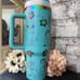 40oz stitch tumbler laser engraved