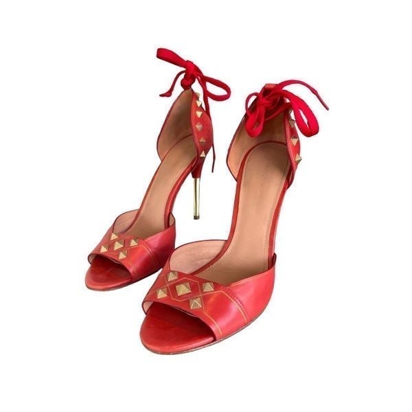 Sigerson Morrison vero cuoio red sandals