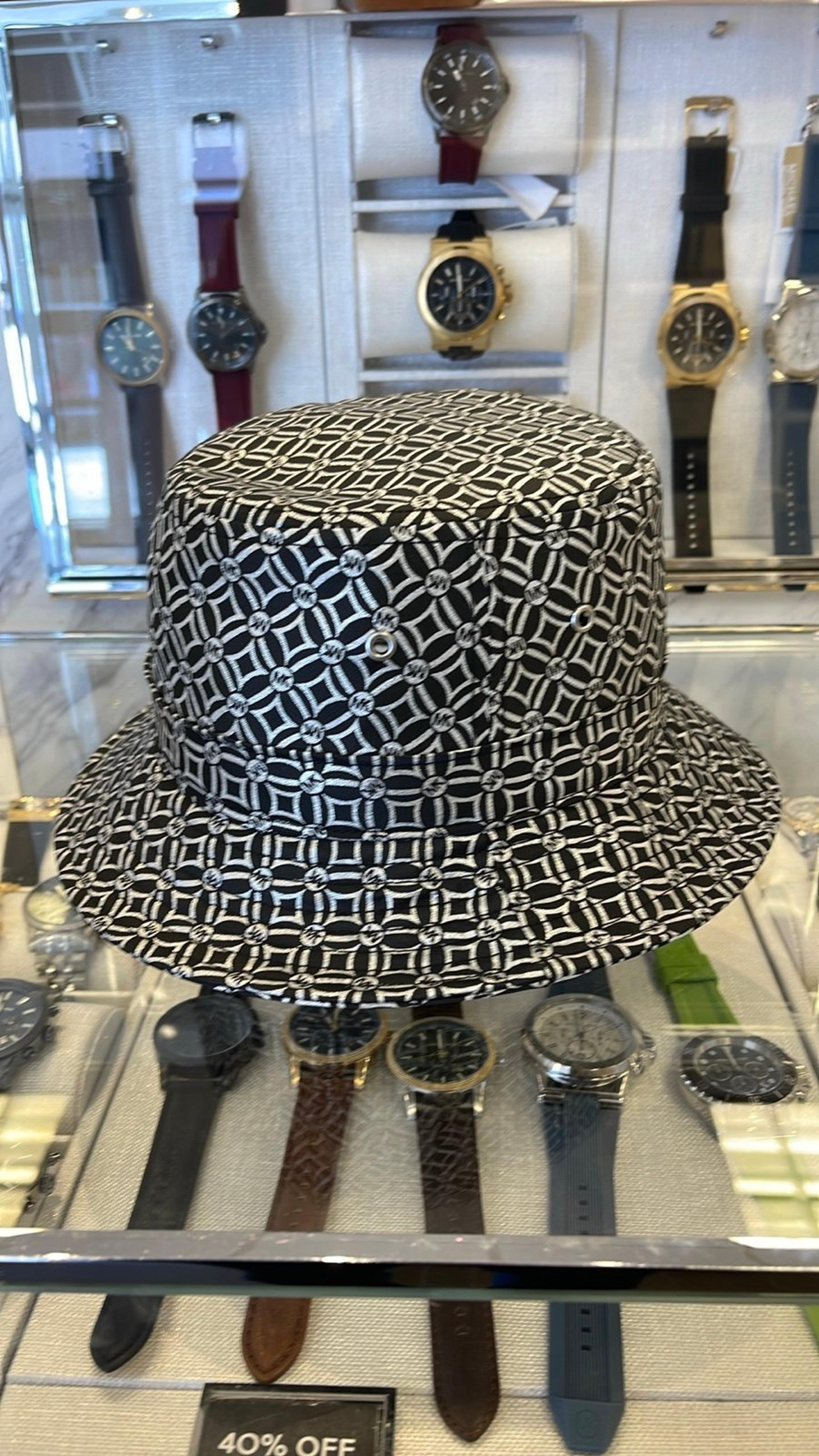 Michael Kors Women’s MK Logo Jacquard Bucket Hat
Black 
NWT