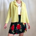 Vintage 60s/1960s Macy’s yellow sweater/cardigan, button up, long sleeve
