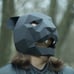 Panther Mask, Cat Mask, DIY 3D mask, Paper Mask, Template Printable, Animal, Pat