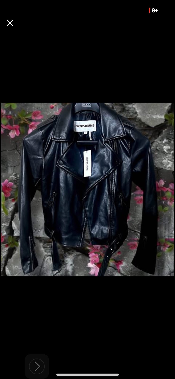 Women’s DKNY faux leather Jacket - XS - NEW WITH TAGs retail price 128