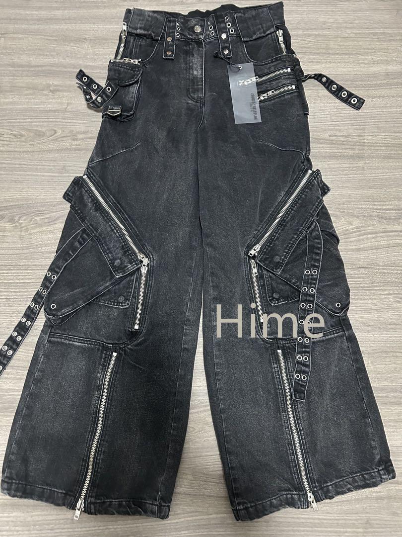 NO/FAITH STUDIOS FLARE CARGO DENIM PANTS