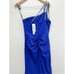 AQUA Asymmetric Evening Dress Size 4 Royal Blue Formal Embellished NWT