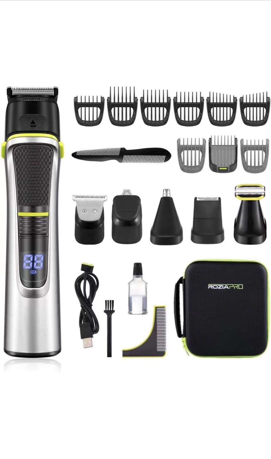 Beard Trimmer for Men 15 in 1 Mens Grooming Kit