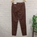 O Ann Taylor Brown Cheetah Animal Print Highest Rise Skinny Corduroy Pants NWT 2
