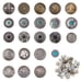 CHGCRAFT 22Pcs 22Styles Screw-on Antique Silver Turquoise Arabesque Indian Drag