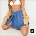 NWT Pretty Little Thing Blue Wash Tennis Skirt