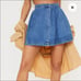 NWT Pretty Little Thing Blue Wash Tennis Skirt