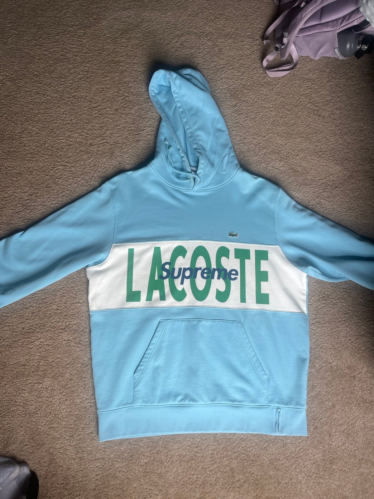 Supreme Lacoste Hooded Sweatshirt