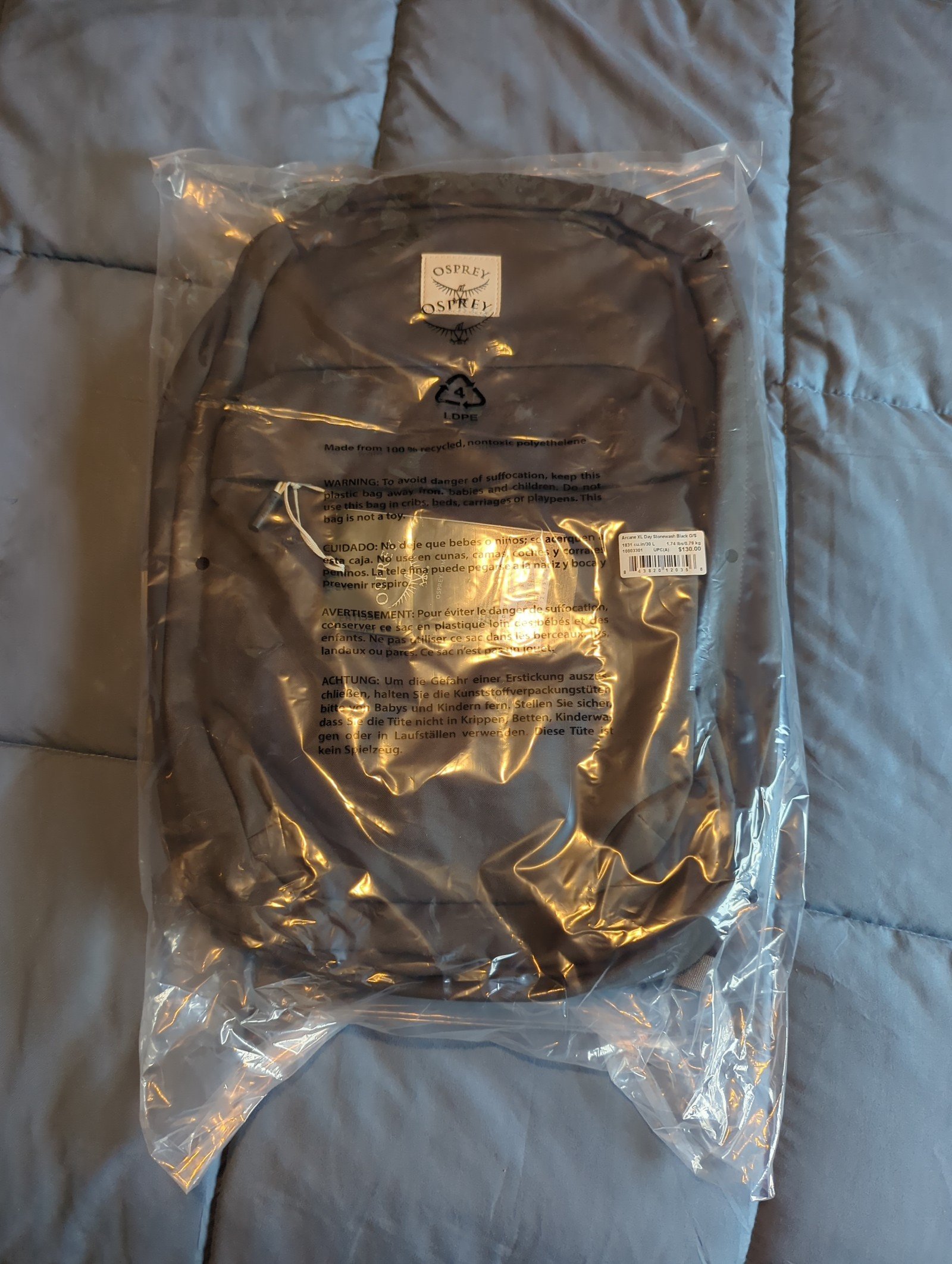 Osprey Arcane XL Backpack (Stonewash Black)