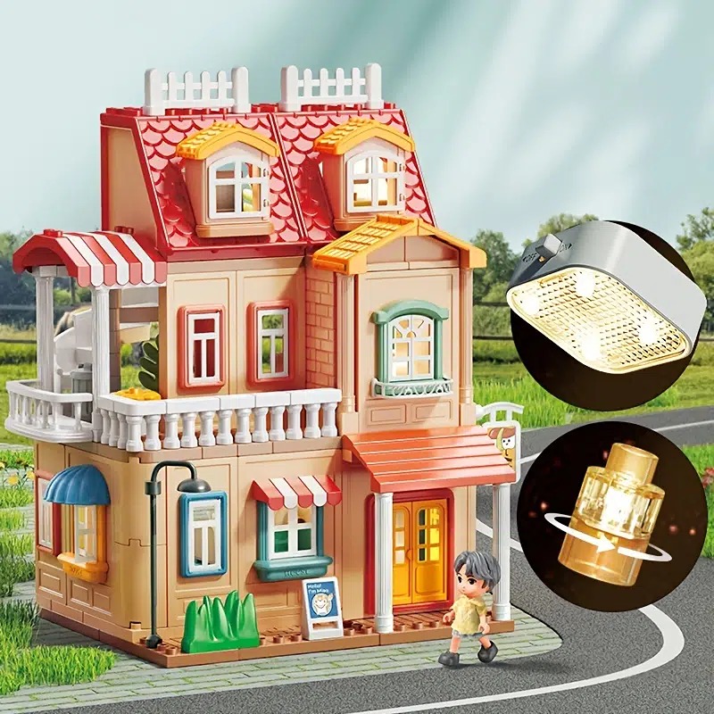 246pcs/set-Girls Villa Toy Gifts For Girl