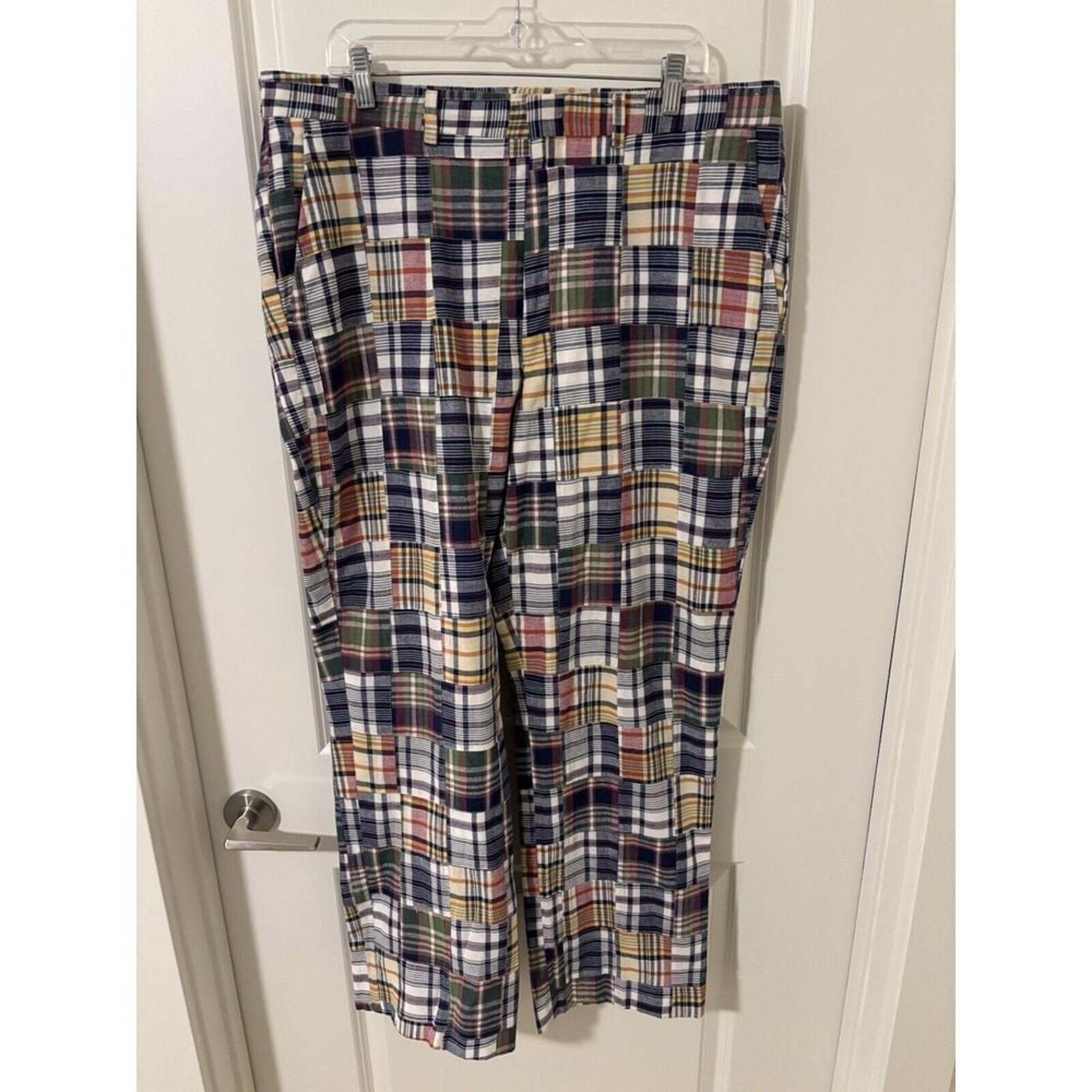 Vintage Berle Murray's Toggery Shop Multi Patchwork Pants Mens Size 38X31 EUC