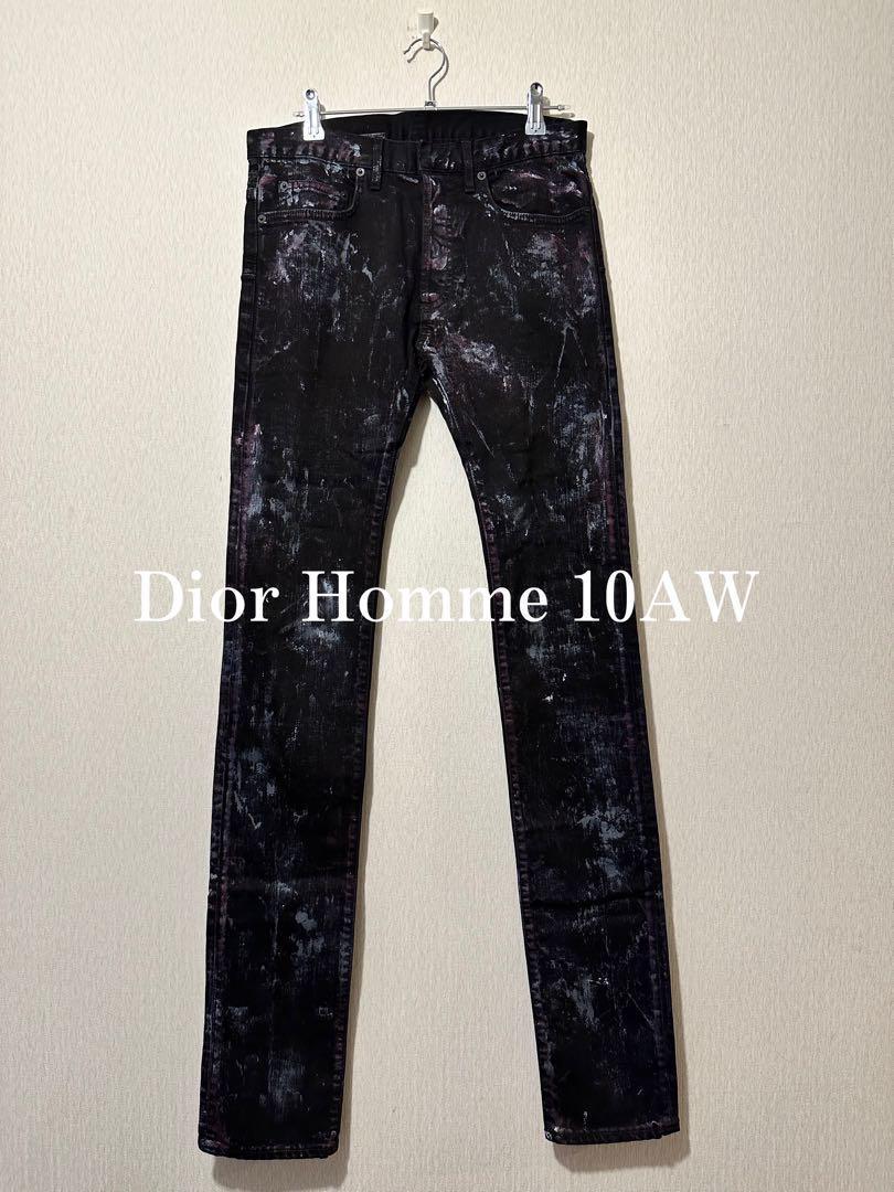 Dior Homme 10AW Paint Long Denim