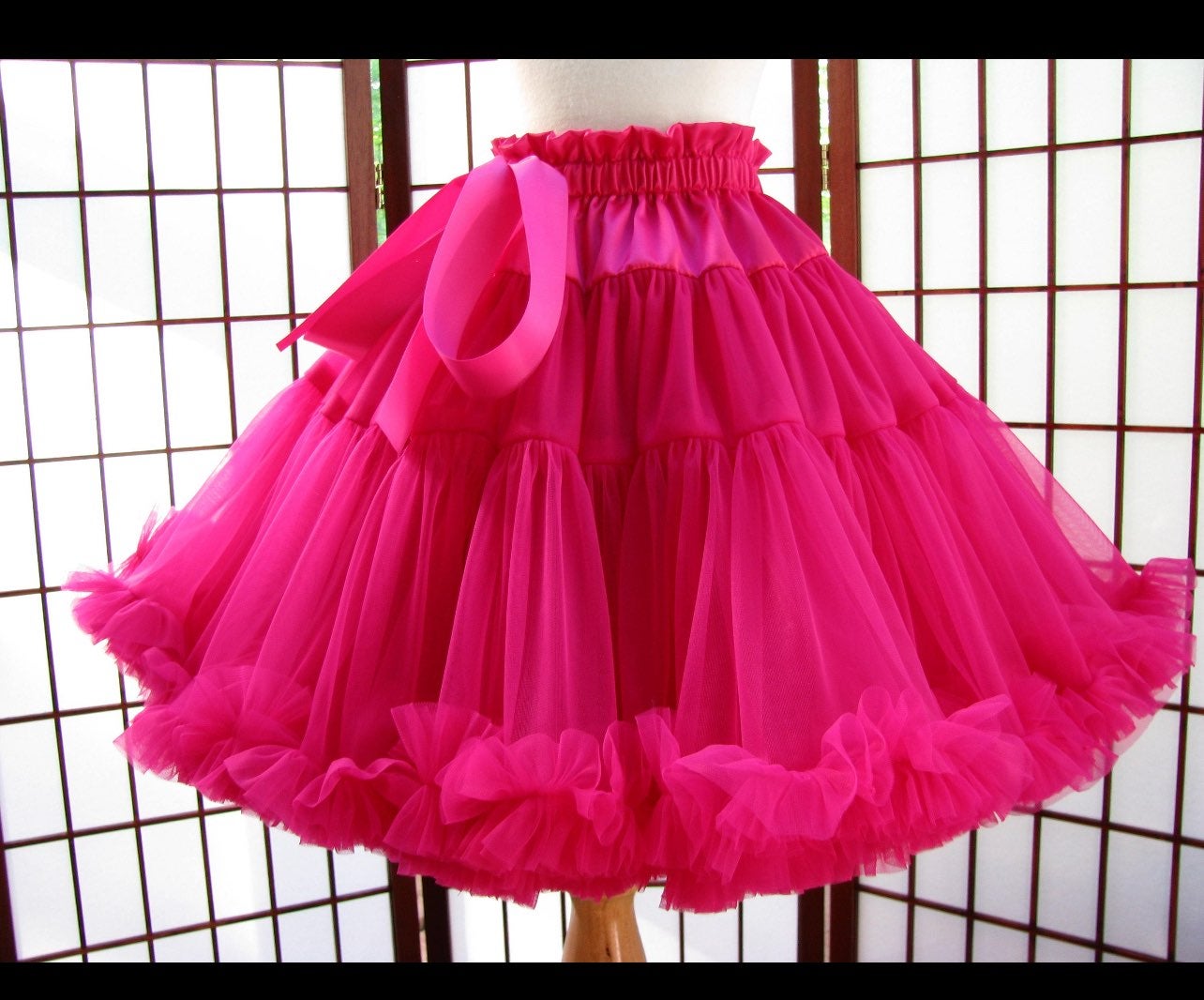 Hot Pink Pettiskirt/ Crinoline (Pageant/SQ Dance/Drag)