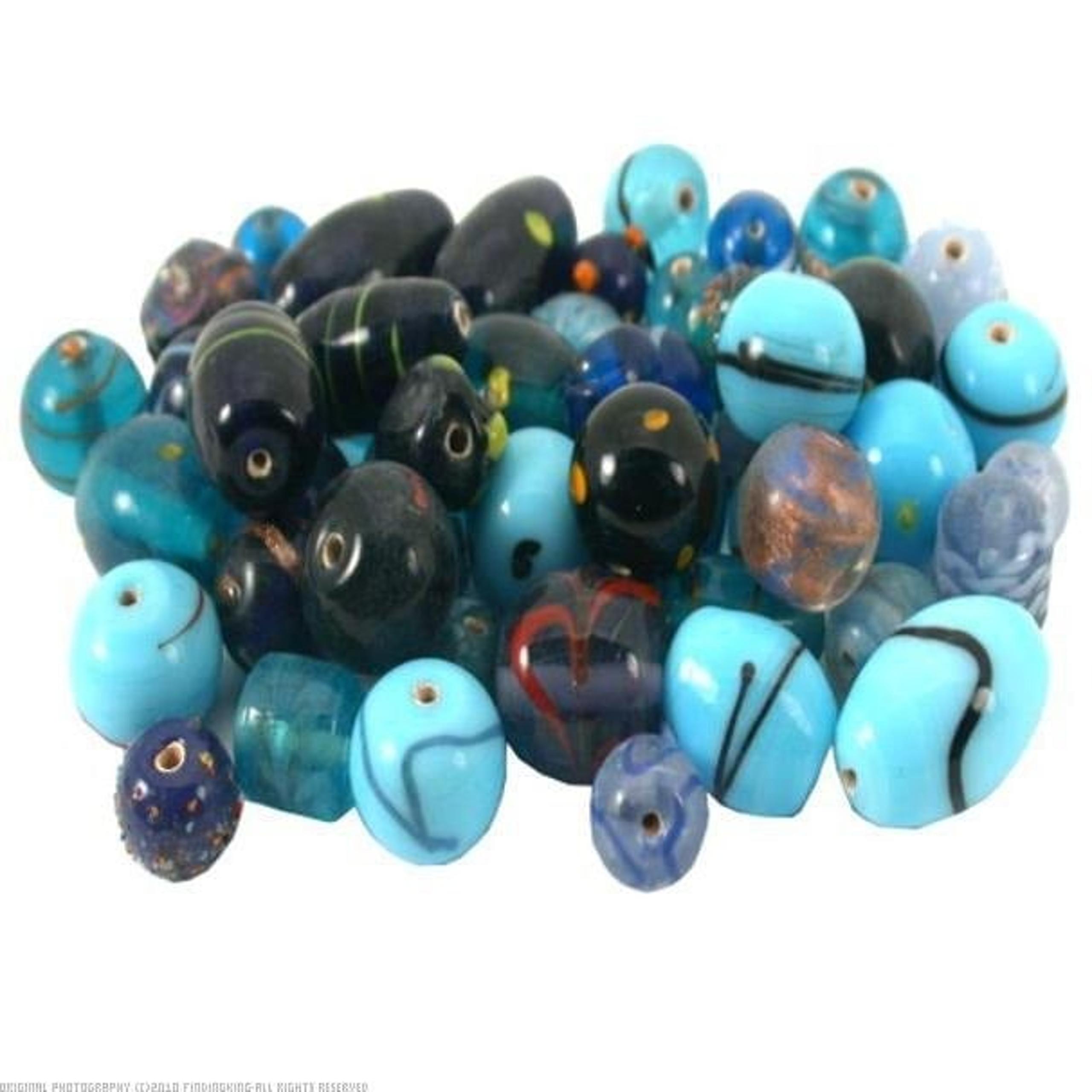 1/4 Lb Pound Assorted Glass Beads Mix
