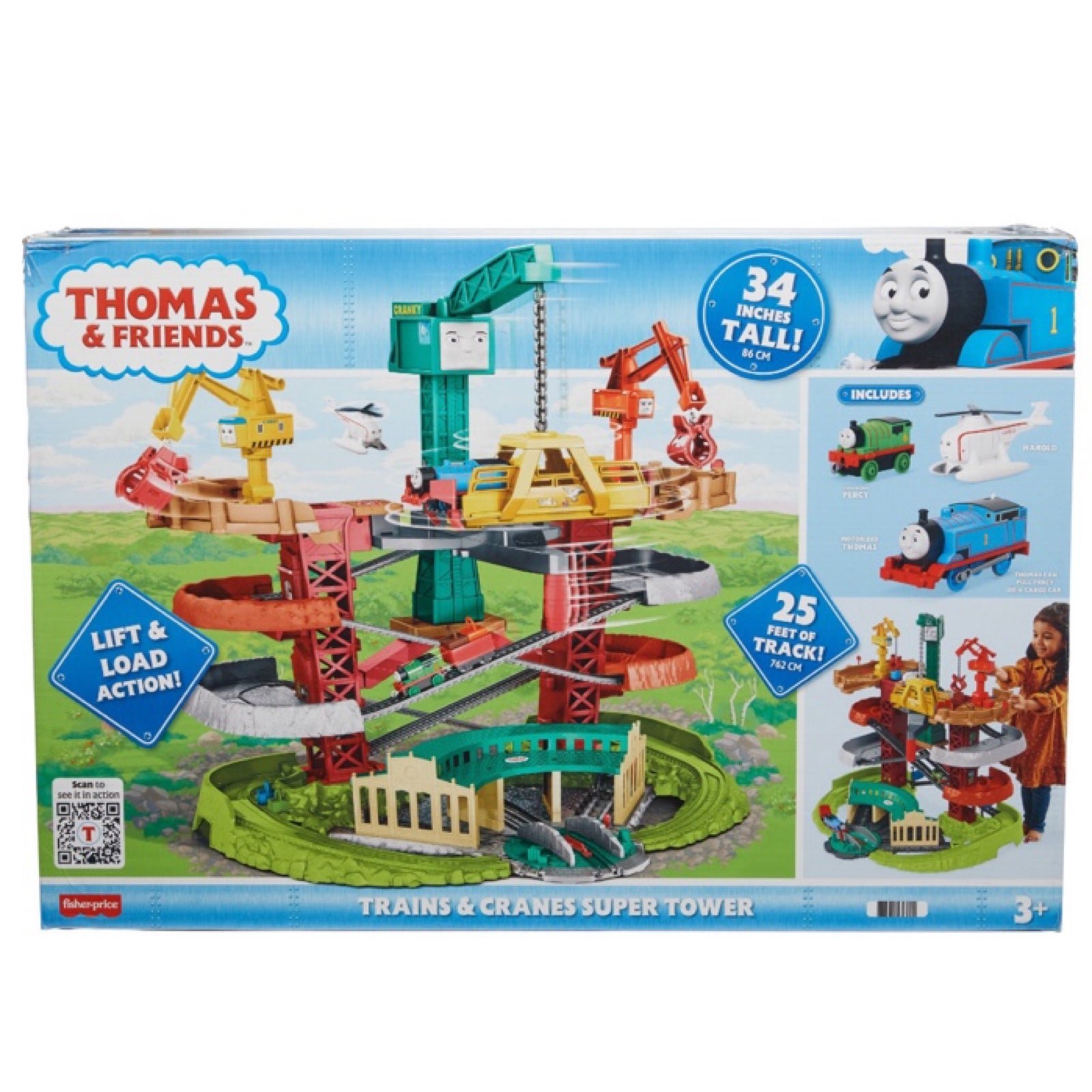 Thomas & Friends Trains & Cranes Super Tower Motorized Toy Train Playset