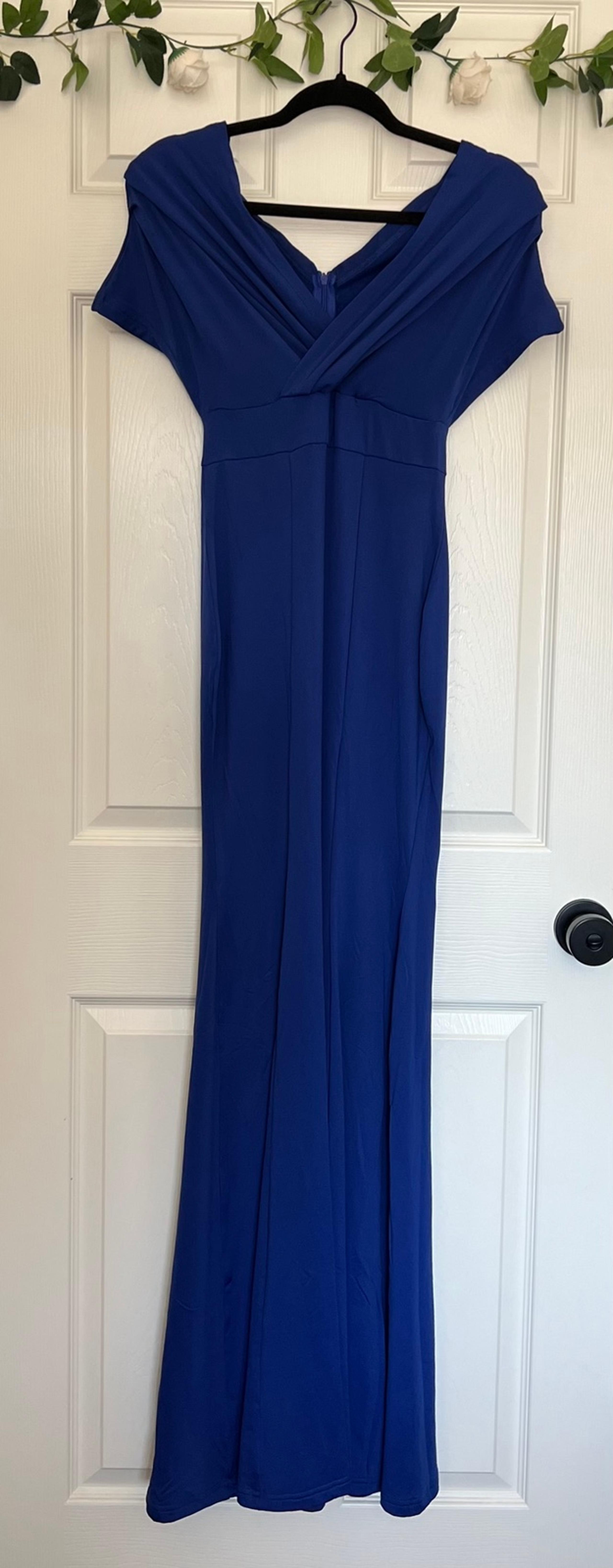 Elegant Long Formal Gown Off The Shoulder Dress- Size S