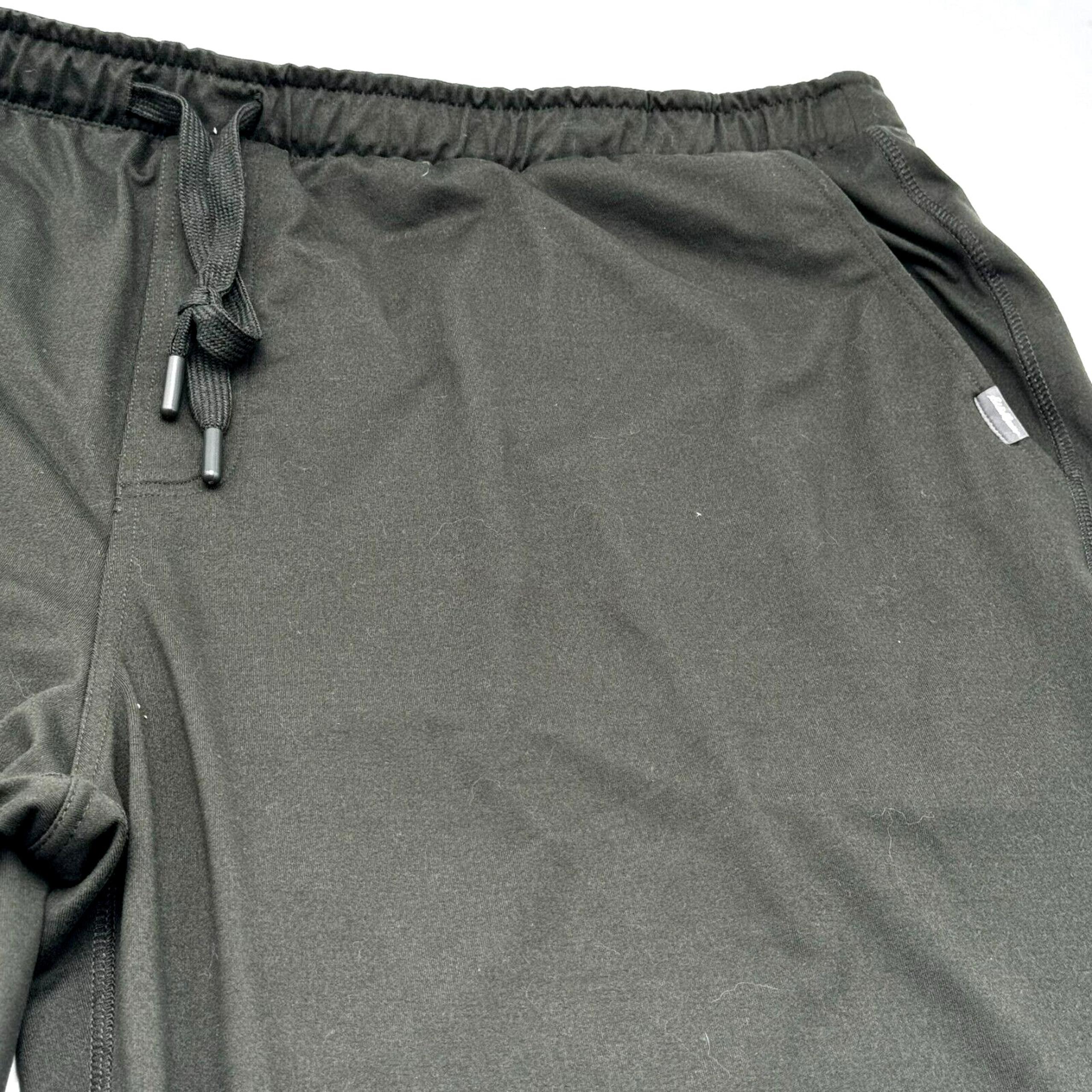EDDIE BAUER Men's XXL Hunter Green Lounge 4-Pocket Zip soft Drawstring Shorts
