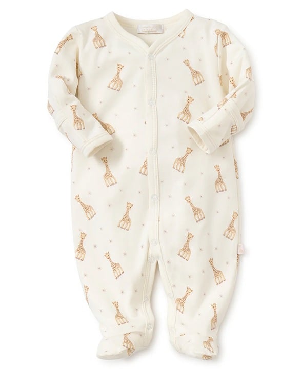 Kissy Kissy - Sophie la girafe Ecru Print Footie Pajamas