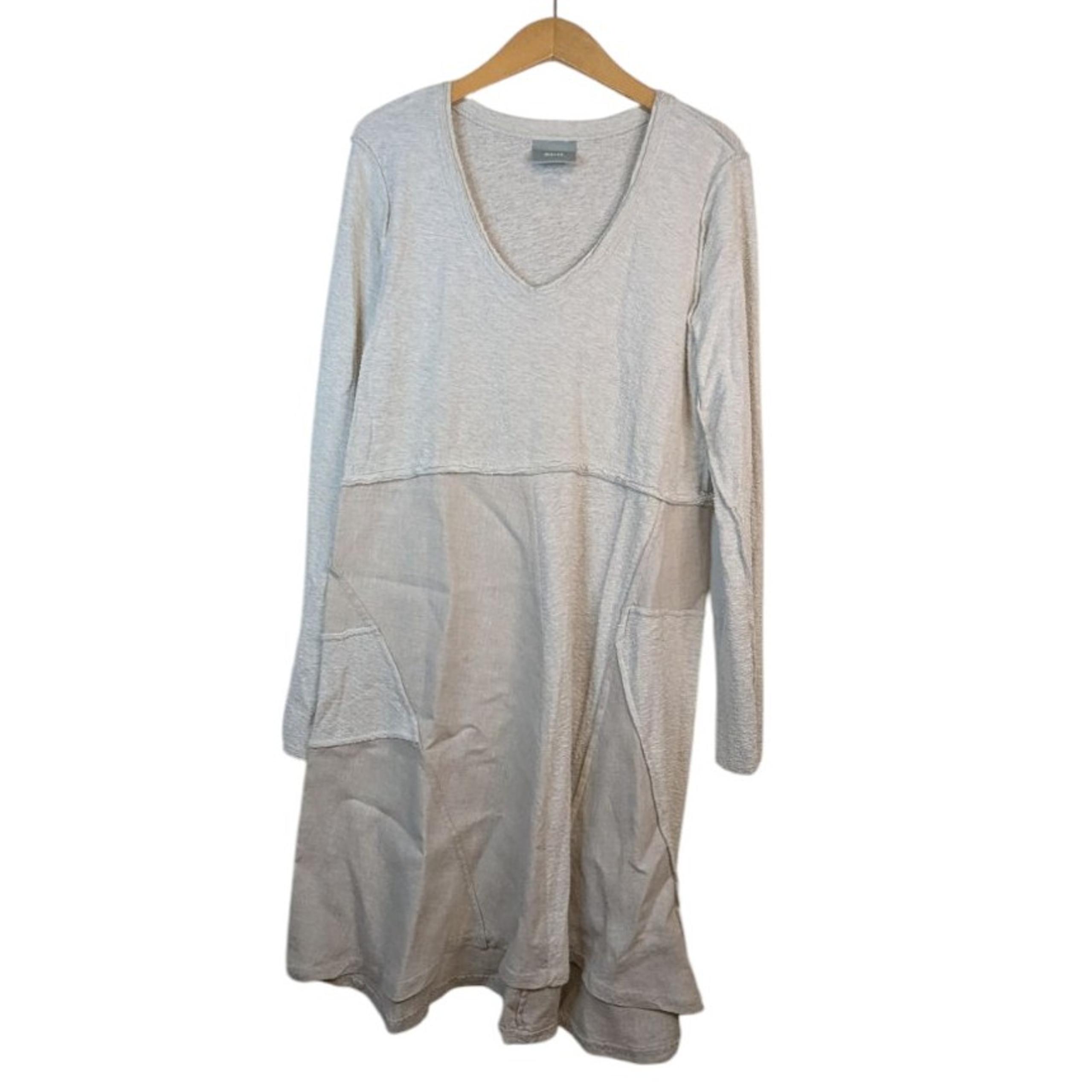Anthropologie - Maeve Womens Dress Tan/ Khaki Cut Pattern LARGE
