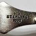 Unique Antique Sterling Silver Twisted Lettuce Serving Carving Fork .925 Silver
