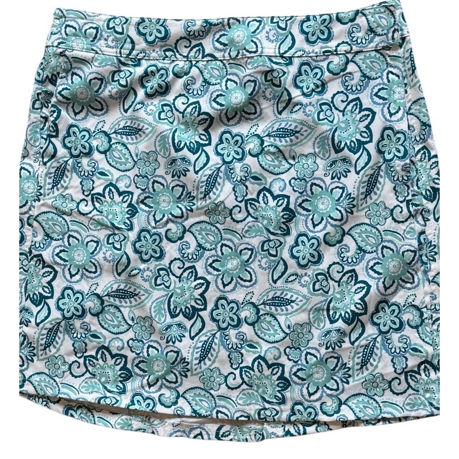 RipSkirt Hawaii Surf Wrap Skirt Size Large Blue Floral Knee Length 19 Beach L