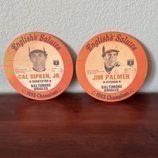 Vintage 1983 Baltimore Orioles English’s Chicken bucket lids