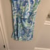 J. McLaughlin Blue Green Abstract Mini Dress Medium