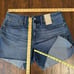 NWT MADEWELL Curvy The Perfect Jean Short in Tencel Denim w Magic Pockets
