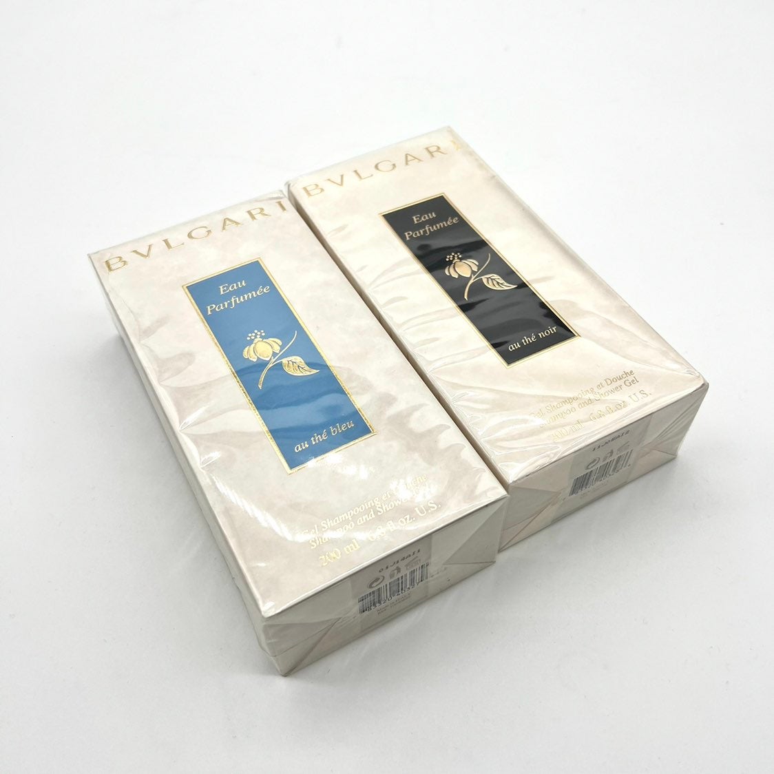 Set of 2 Bvlgari Eau Perfumee high quality shampoo and shower gel au the bleu au the noir 200