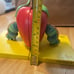 2002 Carter’s Hungry Caterpillar 6” Bookends 6”x4.5” Eric Carle Apples Wood