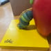 2002 Carter’s Hungry Caterpillar 6” Bookends 6”x4.5” Eric Carle Apples Wood
