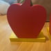 2002 Carter’s Hungry Caterpillar 6” Bookends 6”x4.5” Eric Carle Apples Wood