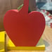 2002 Carter’s Hungry Caterpillar 6” Bookends 6”x4.5” Eric Carle Apples Wood