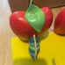 2002 Carter’s Hungry Caterpillar 6” Bookends 6”x4.5” Eric Carle Apples Wood