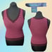BODEN Burgundy & Pink Striped Wool Pullover Sweater Vest Sz 8