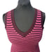 BODEN Burgundy & Pink Striped Wool Pullover Sweater Vest Sz 8