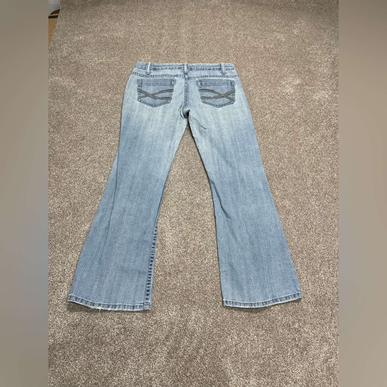 y2k grunge streetwear 2000s Aeropostale Hailey skinny flare jeans 9/10S mid rise
