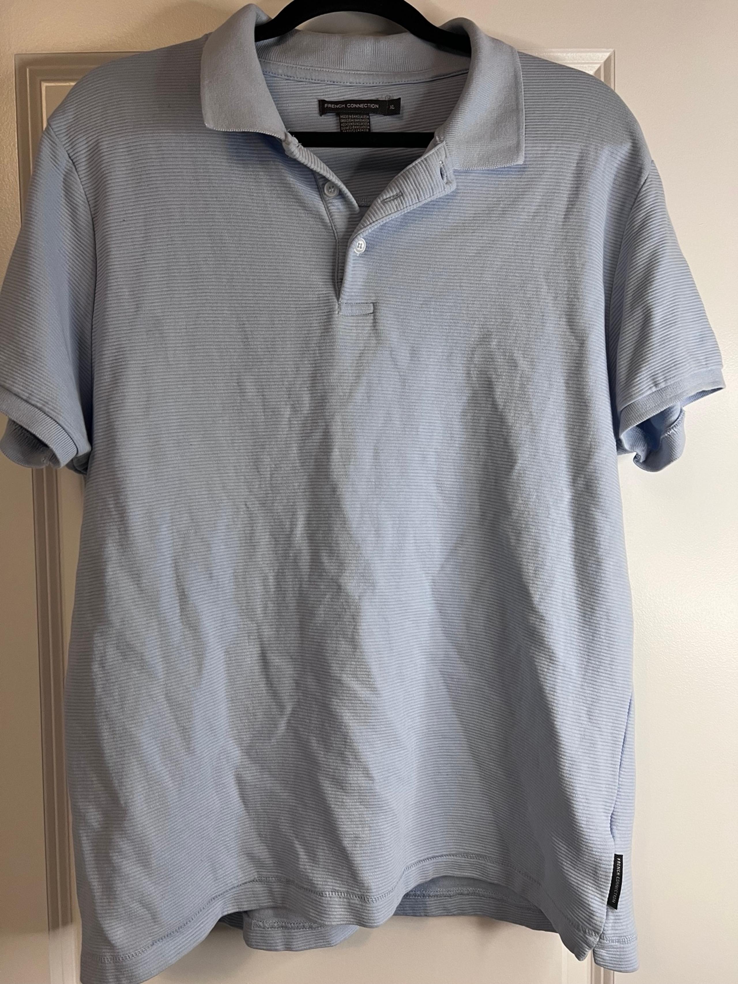 Men baby blue polo size XL