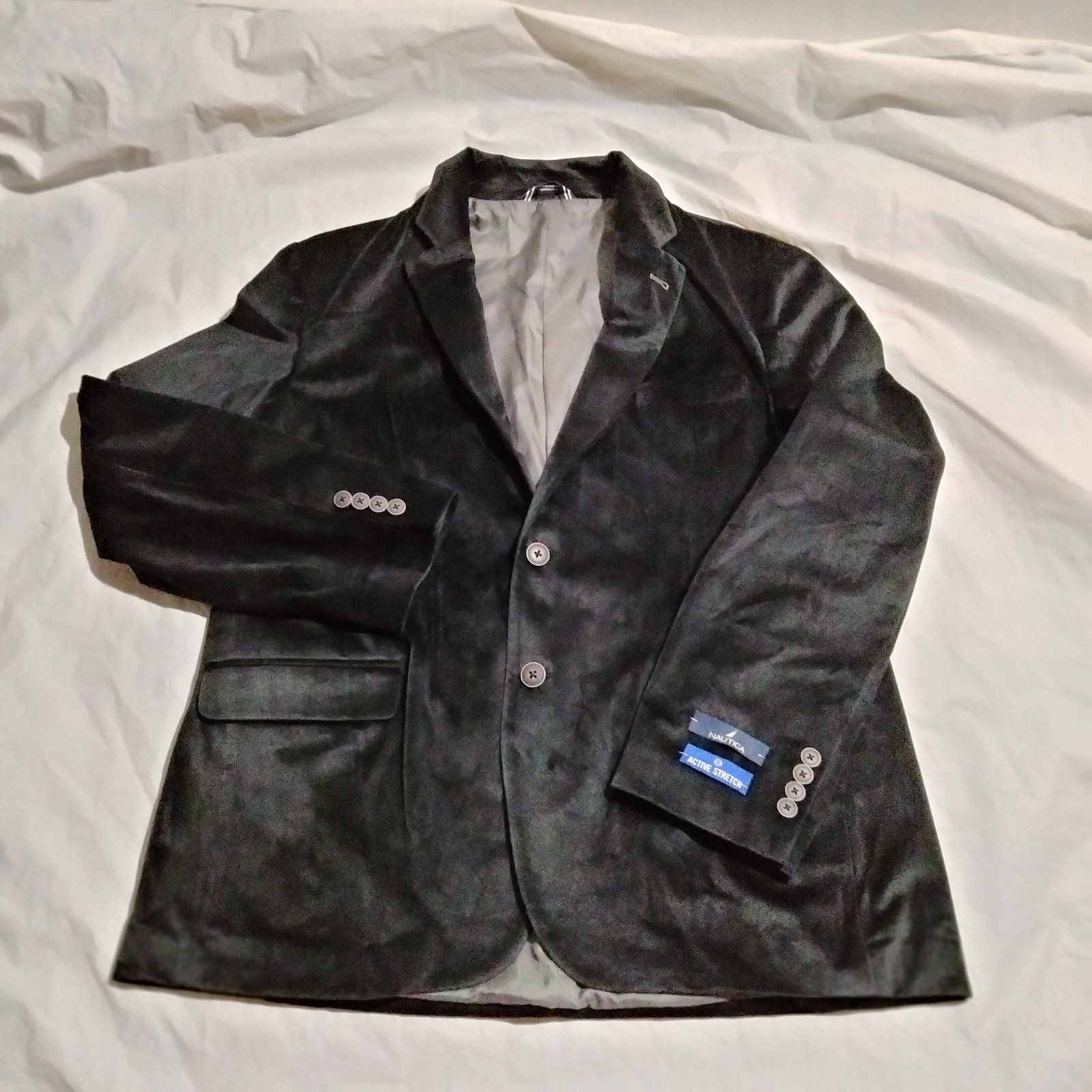 Nautica Men’s Corduroy Jacket Sport Coat Blazer Black Size L