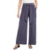 Karen Kane XS Wide Leg Pants Linen Blend High Rise Womens Extra Small NWT