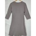 Acacia Women's Organic Cotton Wrap Robe Medium Gray Embroidered Paisley