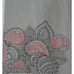 Acacia Women's Organic Cotton Wrap Robe Medium Gray Embroidered Paisley
