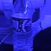 Half drunken water bottle