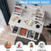 Writing Desk with 7 Drawers and Hutch for Home Office, Student Desk Study Table