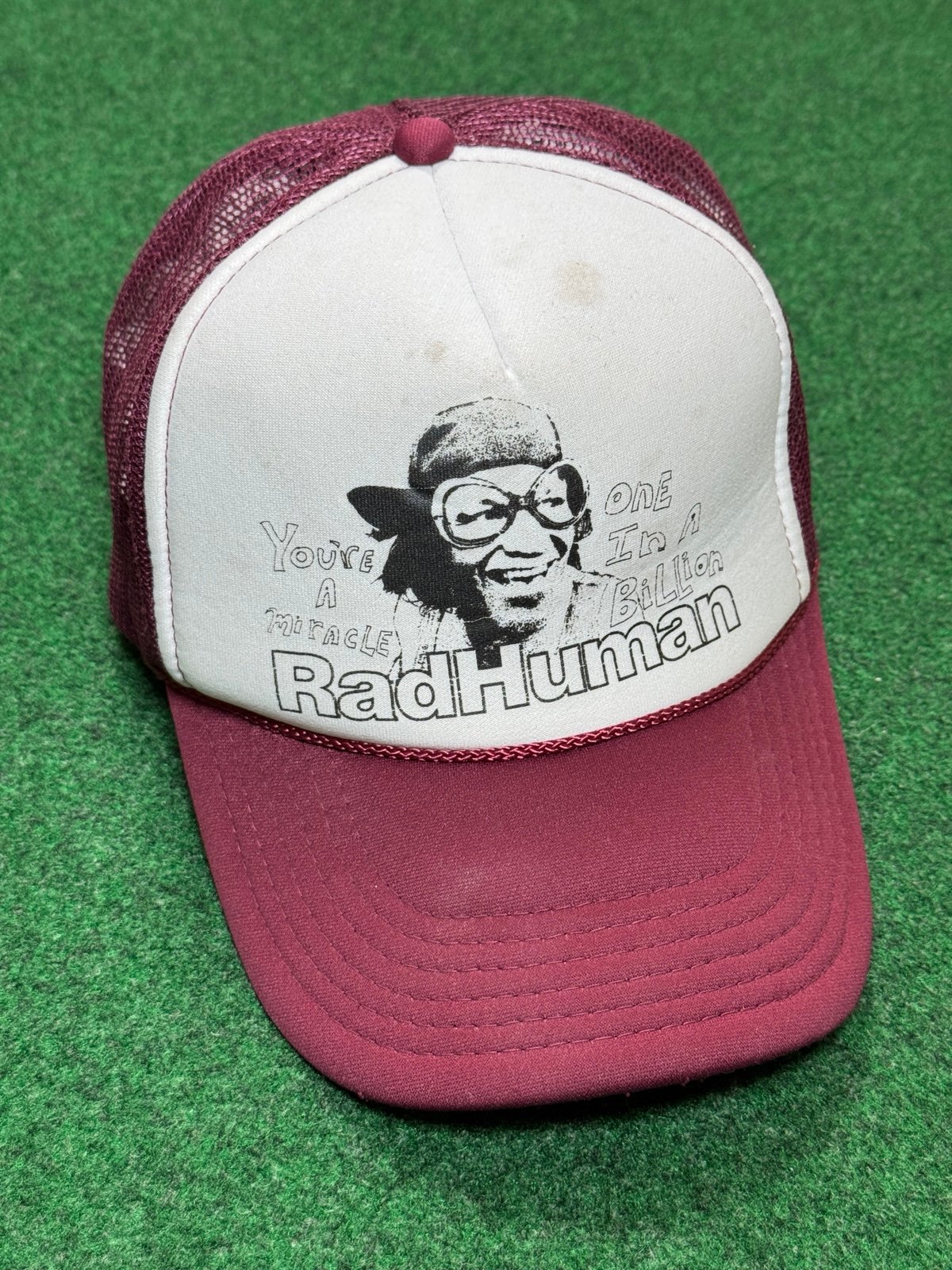 Y2K RadHuman vintage SnapBack trucker hat save the arts hipster Spike Lee rapper