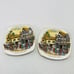 Enoch Wedgwood Tunstall Plate Set 5” Square Coach House Woolhampton Bristol York